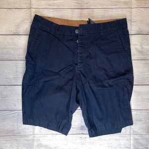 Men's divided navy blue shorts